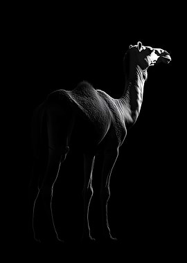 Animal White Camel Art