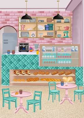 Cozy Bakery Interior