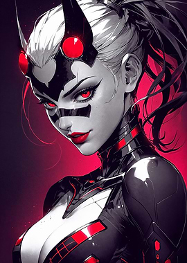 Cyberpunk Girl Character