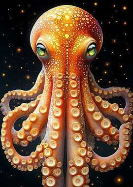 Octopus with Glowing Spots Animal