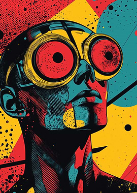 Abstract Pop Art Portrait