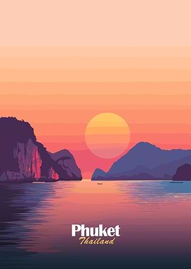 Phuket Sunset Landscape
