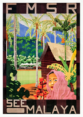 See Malaya Travel Poster