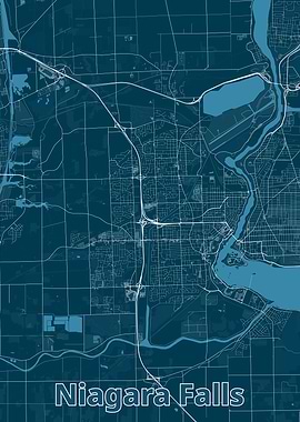 Niagara Falls City Map
