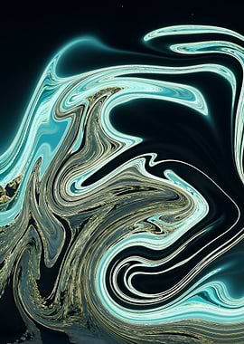Abstract Swirling Marble