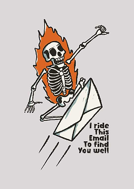 Skeleton Riding Email