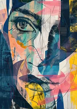 Abstract Portrait in Color