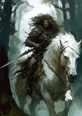 Warrior on White Horse