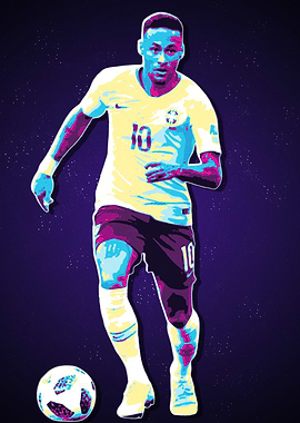 Neymar Jr. Soccer Art