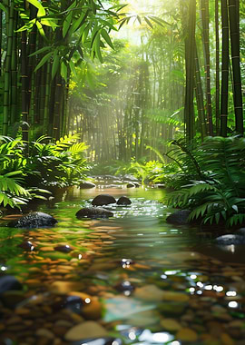 Bamboo Forest Stream