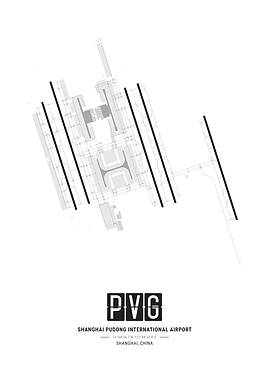 Shanghai Pudong Airport Layout