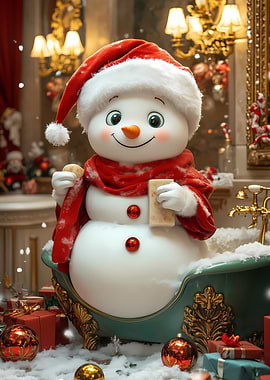 Snowman in a Bathtub