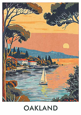 Oakland Sunset Seascape