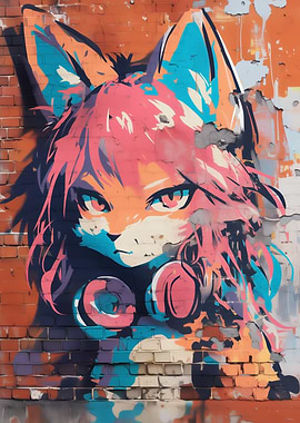 Furry Graffiti Art