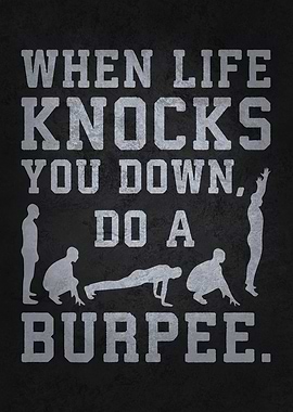 Burpee Funny Workout Motivation