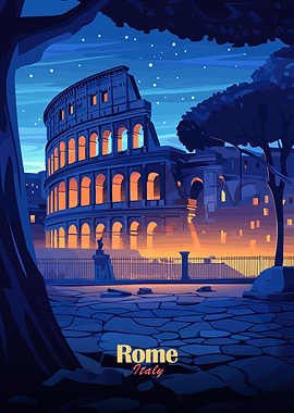 Colosseum Night View