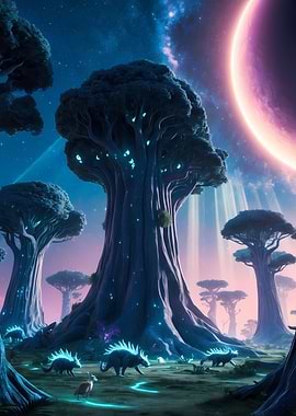 Ethereal Forest Night