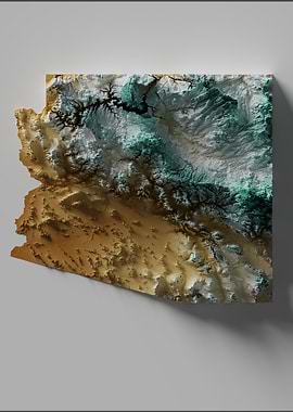 Arizona Topography Map