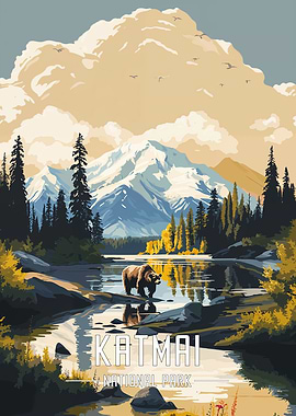 Katmai National Park Poster