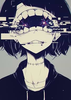 Distorted Anime Girl