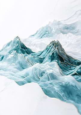Abstract Mountain Wall Art