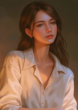 Portrait of a Woman in White