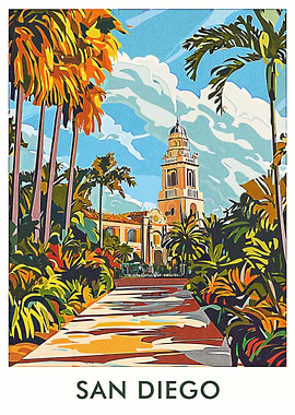 San Diego Palm Tree Landscape