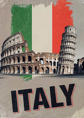 Italy Travel Poster
