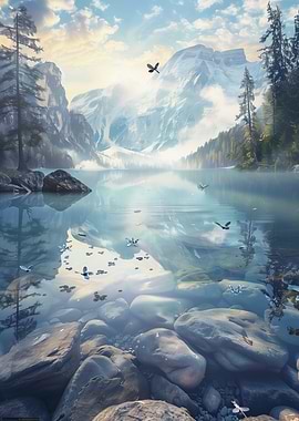 Mountain Lake Serenity