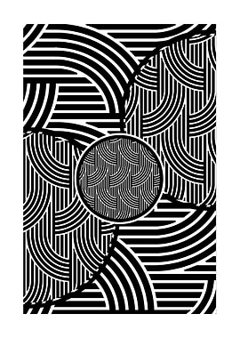 Abstract Black and White Pattern
