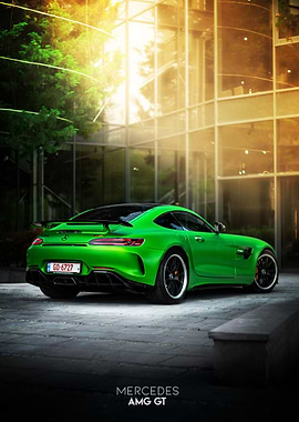 Mercedes AMG GT Green