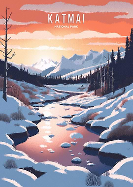 Katmai National Park Sunset