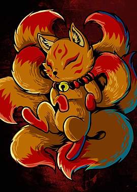 Nine-Tailed Fox Kitsune
