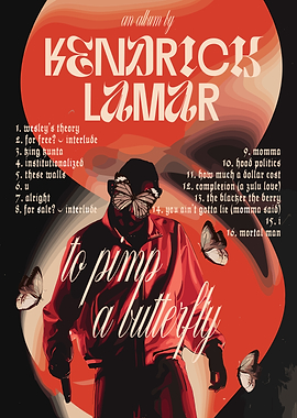 Kendrick Lamar To Pimp a Butterfly Album Cover