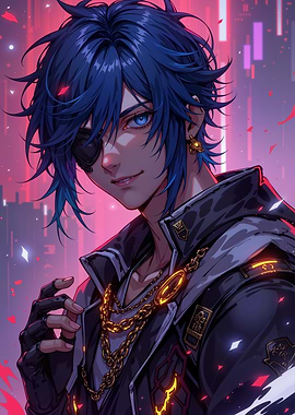 Anime Boy with Eyepatch