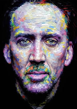 Nicolas Cage - Impasto Art