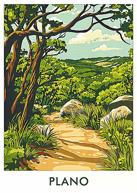 Plano Landscape Poster