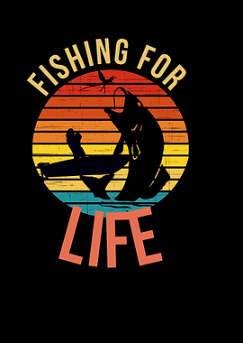 Fishing for Life Retro Design
