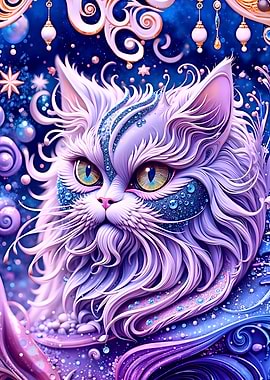 Mystical Cat Portrait