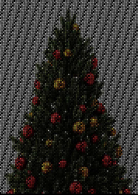 Christmas Tree Text Art