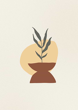 Minimalist Plant Art