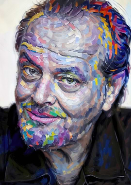 Jack Nicholson - Impasto Art