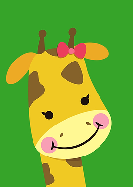 Cute Cartoon Giraffe