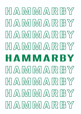 Hammarby Text Art