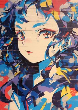 Anime Girl Graffiti