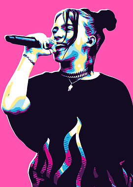 Billie Eilish Pop Art Portrait
