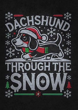 Dachshund Funny Christmas Dog Humor