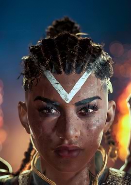 Warrior Woman Portrait