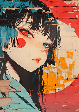Anime Girl Graffiti