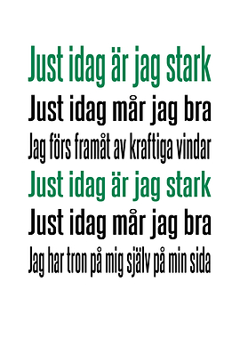 Just idag är jag stark Stockholm